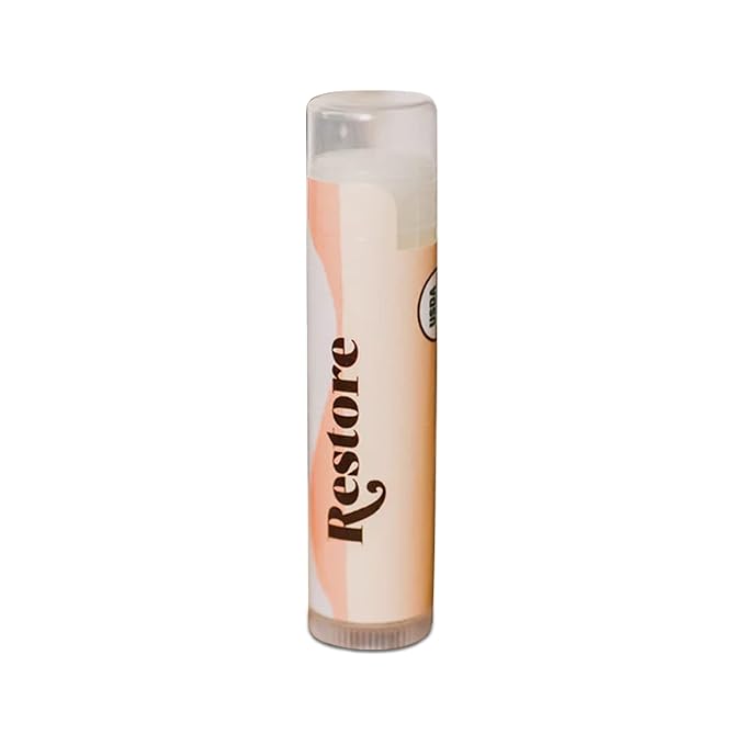 Blessed Is She Restore Lip Balm - Organic Vanilla Chapstick For Hydrating Lips Enriched With Vitamin E, Beeswax, Sunflower Oil, Coconut Oil & Rosemary Extract.-VivaGrace Women