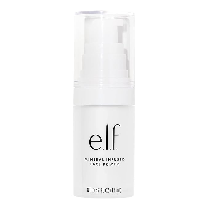 e.l.f. Mineral Infused Face Primer, Primer For A Smooth Foundation Base, Fills In Fine Lines & Refines Complexion, Vegan & Cruelty-free, Small-VivaGrace Women