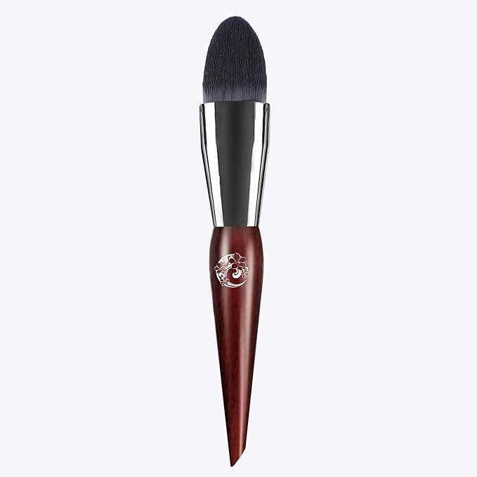 ENERGY Concealer Brush,Tapered Kabuki Foundation Makeup Brush for Under Eye Concealing Blending Liquid Cream Setting Powder Make Up for Full Coverage Cosmetic Applicator Soft Dense Makeup Tool-VivaGrace Women
