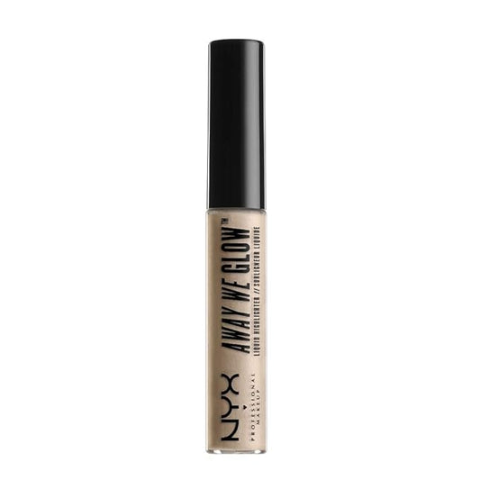 NYX Professional Makeup Away We Glow Liquid Highlighter, Crystal Glare, 0.22 Fluid Ounce-VivaGrace Women
