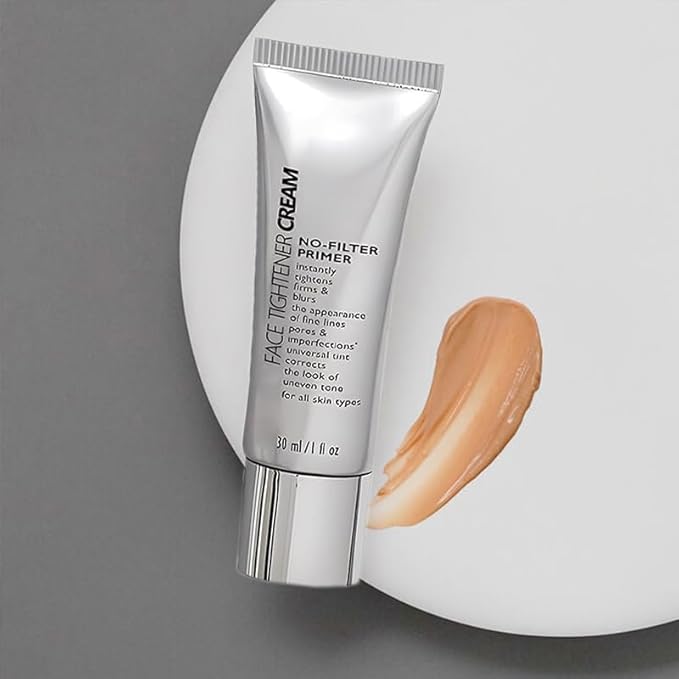 Face Tightener No-Filter Primer,Instant Face Tightener No-Filter Primer,Face Blurring Primer for Face Before Makeup,Skin Tightening Cream for Face for All Skin Types（1PCS)-VivaGrace Women