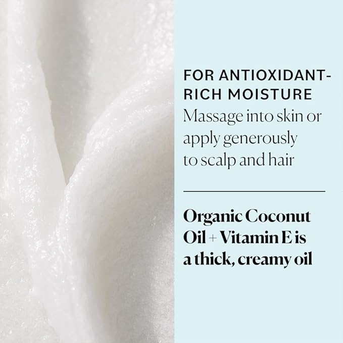 Sky Organics - Organic Coconut Oil & Vitamin E, 16.9 fl oz - Skin & Hair Ultra-Hydrating Oil - Fatty Acids & Antioxidants - Natural, Vegan & Cruelty Free - Skin Care & Hair Care w Ebook-VivaGrace Women