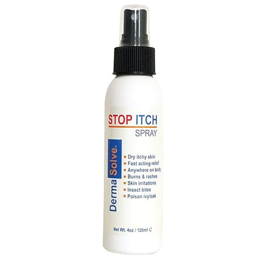 Dermasolve Stop Itch Spray with 100% Organic Neem Oil, Scalp and Body Psoriasis Relief, Dry Skin, Bites, Sunburn, Burns and Rashes-VivaGrace Women