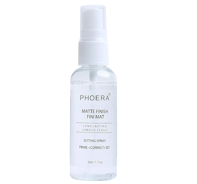 AQUAPURITY Phoera Makeup Setting Spray 3 In 1 Fixer, Primer & Corrector Matte Finish, Makeup Sealer Spray Long Lasting16Hr Wear Face Make Up Foundation Light Weight Beauty Blender-VivaGrace Women