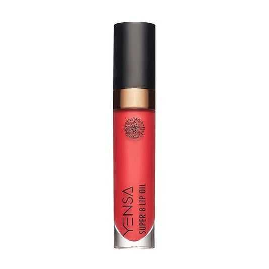 YENSA Super 8 Lip Oil, Natural Korean Moisturizing Gloss, No-Sticky Transparent Formula For Hydrating Lip Care (Rising Ruby) .22 fl oz-VivaGrace Women