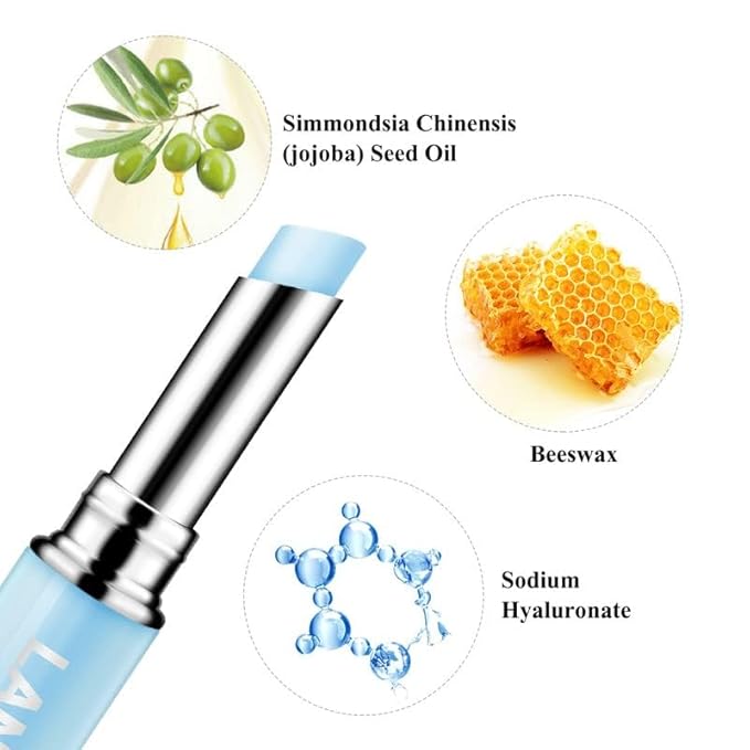 LANBENA Hyaluronic Acid Lip Balm Moisturizing Lips Long-Lasting Protection Nourishing Lip Care (1.8g / 0.06 fl oz)-VivaGrace Women