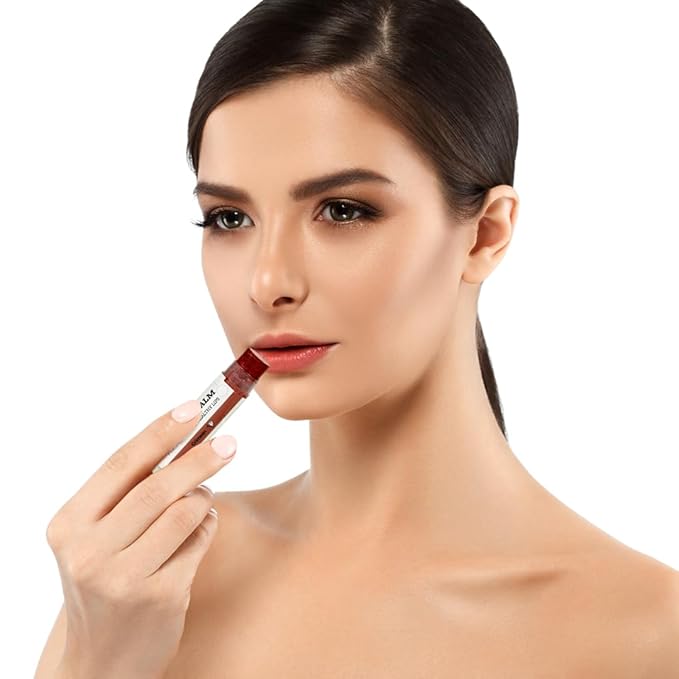 Tinted Lip Balm by Earth’s Daughter – 4 Pack of Crimson Color – Beeswax, Coconut Oil, Cocoa Butter, Vitamin E – Moisturize and Beautify – Paraben Free-VivaGrace Women