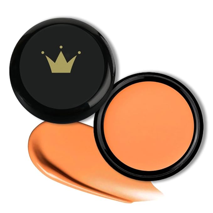 Kaely Color Correcting Concealer,Cream Pot Concealer Full Coverage,under Eye Concealer Palette for Conceals Dark Circles,Waterproof Foundation Face Makeup,12 Orange-VivaGrace Women