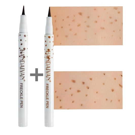 Freckle Pen Face Concealer Point Out Natural Waterproof Longlasting Fake Freckles 2 Pcs Light Brown & Natural Coffee-VivaGrace Women