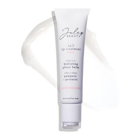 Julep 24/7 Lip Treatment – Hydrating & Glossy Lip Balm and Lip Sleeping Mask with Shea Butter – Moisturize, Protect & Soothe – Vegan & Cruelty-Free - Clear-VivaGrace Women