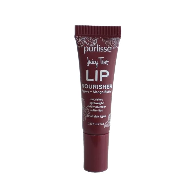 Purlisse Juicy Tint Lip Nourisher - Tinted Lip Moisturizer (Plum Shine)-VivaGrace Women
