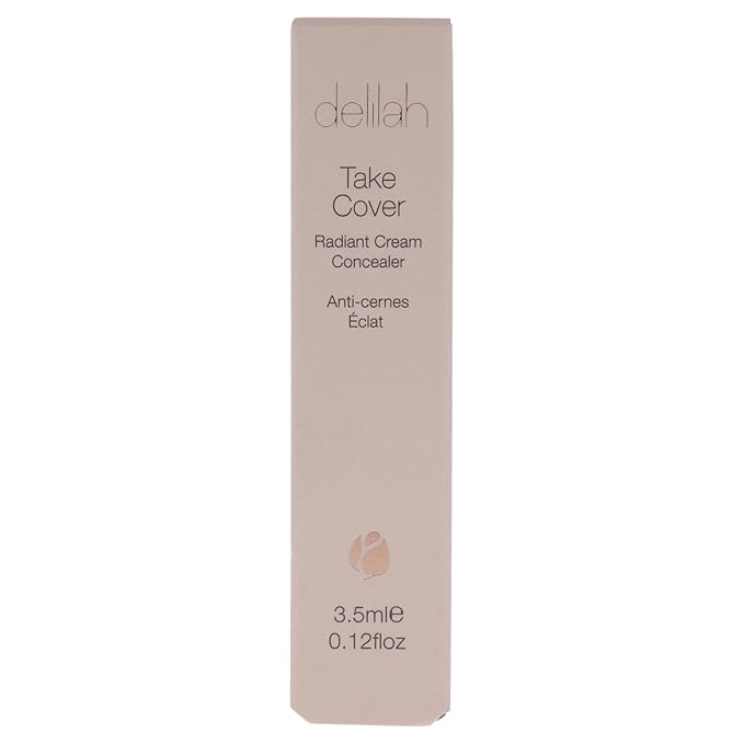 delilah - Take Cover Radiant Cream Concealer - Chashmere - Blendable, Hydrating, Long-Lasting, Light Reflecting, Imperfections Corrector - Enriched with Vitamin E - Medium to Full Coverage - 0.12 Oz-VivaGrace Women