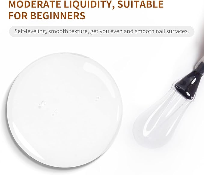 JODSONE Clear Builder Gel for Nails 16.5ml, Nail Strengthener Gel Polish for Thickening, Nail Extension, Apex Building, Repair and Long Lasting Nail Art Design Gift for Women-VivaGrace Women