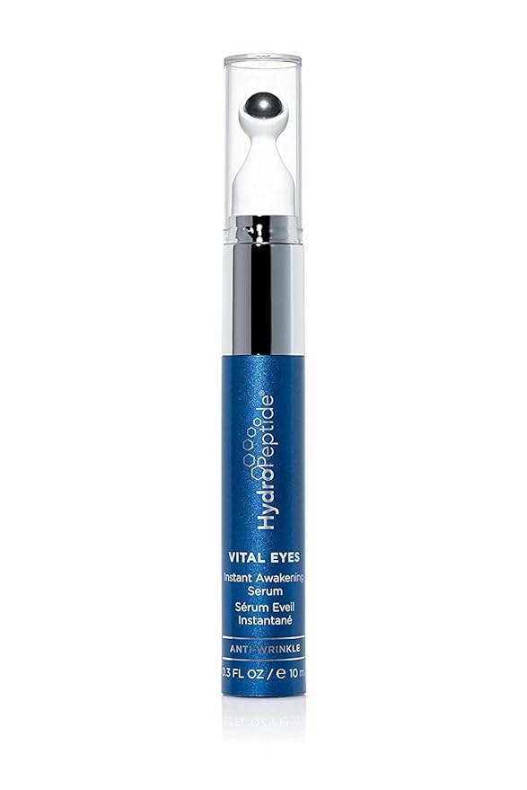HydroPeptide Vital Eyes, Instant Awakening Serum, Cooling Rollerball, Hydrate and Brighten, 0.3 Ounce-VivaGrace Women