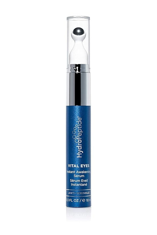 HydroPeptide Vital Eyes, Instant Awakening Serum, Cooling Rollerball, Hydrate and Brighten, 0.3 Ounce-VivaGrace Women