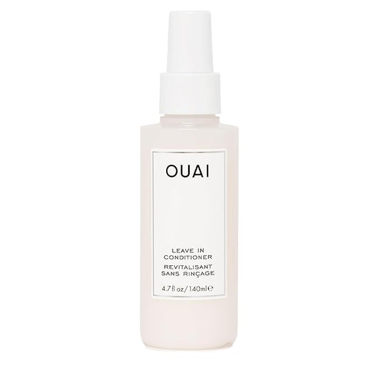 OUAI Leave In Conditioner & Heat Protectant Spray - Prime Hair for Style, Smooth Flyaways, Add Shine and Use as Detangling Spray - No Parabens, Sulfates or Phthalates (4.7 oz)-VivaGrace Women
