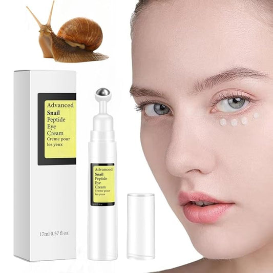 Snail Peptide Eye Cream, Snail Mucin Eye Cream Contains Niacinamide, Hyaluronic Acid To Reduce Wrinkles, Dark Circles, Puffiness and Fine Lines 17 ML-VivaGrace Women