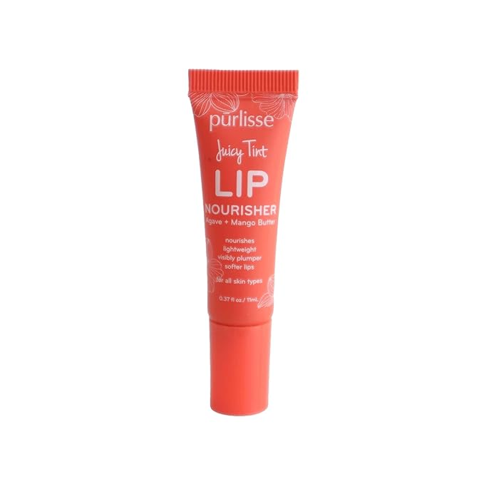 Purlisse Juicy Tint Lip Nourisher - Tinted Lip Moisturizer (Coral Shine)-VivaGrace Women