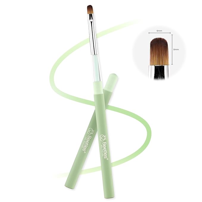 Beetles Nail Art Brushes, Clean Up Brush Gel Polish Nail Art Design Pen Painting Tools Fingernail Brush Nail Cleaning Brush Nail Art Liner Brush and Nail Dotting Pen Salon Diy at Home-VivaGrace Women