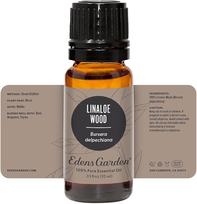 Edens Garden Linaloe Wood Essential Oil- 100% Pure Premium Grade, Undiluted, Natural, Therapeutic, Aromatherapy, The Best for Diffuser, Skin, Face, Hair 10 ml (.33 fl oz)-VivaGrace Women