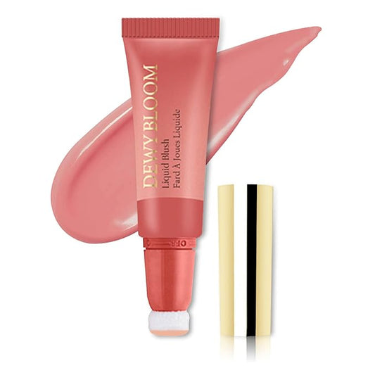 Blush Beauty Wand,Matte Face Blush Stick with Cushion Applicator,Natural Silky Creamy Dewy Liquid Blush Wand,Blendable Blush Stick for Cheek,Cruelty-free,106 Wishes,Peach Pink-VivaGrace Women