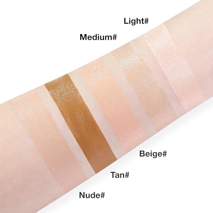 Pro Under Eye Full Coverage Liquid Concealer to Cover Dark Circles, Scars,Redness,Spots,Fine Lines,Corrector Anti-Aging Natural Finish, Moistening Smooth Cream,Waterproof 0.4 * 2 fl oz-Light+Medium-VivaGrace Women
