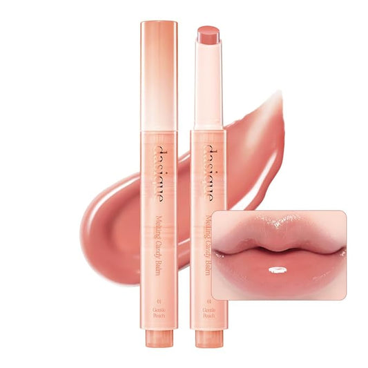Dasique Melting Candy Balm (#01 Gentle Peach) | Glossy Balm | Moisturizing | For dry Lips | Vegan-VivaGrace Women