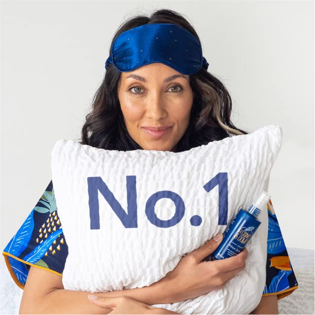 Feather & Down Sleeping Bag Gift Set: Luxury Eye Mask, Sleep Balm, Pillow Spray and Shower Cream, with Calming Lavender & Chamomile Essential Oils, Vegan & Cruelty Free-VivaGrace Women