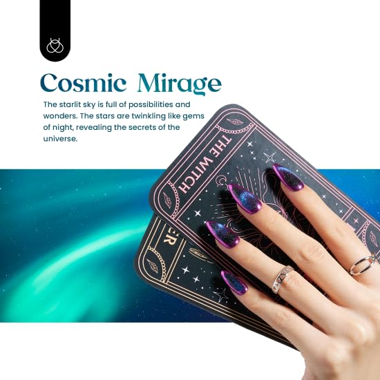 Beetles Cat Eye Gel Polish Set - 24Pcs 20 Colors Glitter Dark Color Changing Gel Nail Polish Kit with Base Gel Glossy Matte Top Coat Soak off UV DIY Nail Art Salon Ombre Black Nails Gift-VivaGrace Women