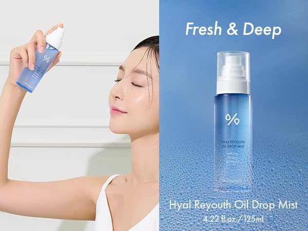 leegeehaam Dr.Ceuracle Hyal Reyouth Oil Drop Mist (125ml / 4.22 fl. oz.) - Facial Serum Mist with Hyaluronic Acid, Panthenol, Fructan, Soothing and Hydrating for All Skin Types-VivaGrace Women