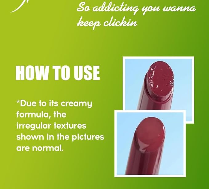 3 Colors Fat Lip Oil Click Slick, Moisturizing and Long-lasting Lip Balm, Non-stick and High Pigment Lip Glow Oil, Lightweight Lip Plumper with Coconut Oil (Set: C)-VivaGrace Women