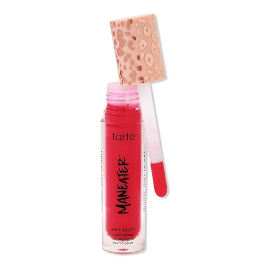 tarte maneater blush & glow cheek plump (poppy, standard full size), 0.27 Fl Oz (Pack of 1)-VivaGrace Women