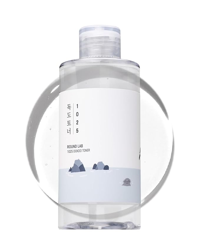 ROUND LAB 1025 Dokdo Toner 6.76 Fl Oz, Oil Control and Reduces Excess Sebum, Gentle Exfoliating Facial Toner, Deep Sea Water for Moisturization, Soft Finish Without Stickiness, Korean Skin Care-VivaGrace Women