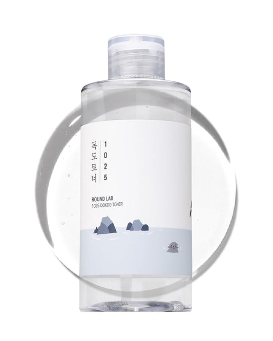 ROUND LAB 1025 Dokdo Toner 6.76 Fl Oz, Oil Control and Reduces Excess Sebum, Gentle Exfoliating Facial Toner, Deep Sea Water for Moisturization, Soft Finish Without Stickiness, Korean Skin Care-VivaGrace Women