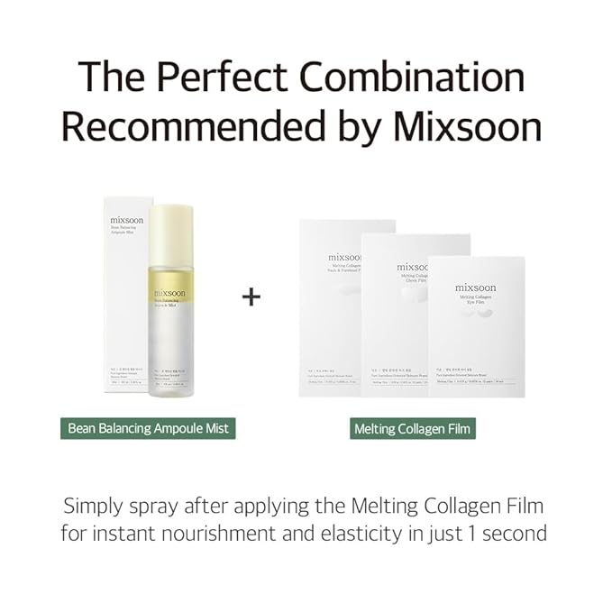 mixsoon Bean Balancing Ampoule Mist Skin moisturizer and Oil balance For Hydrated Radiance Korean Glass Skin Care 3.38 fl. oz. / 100ml-VivaGrace Women