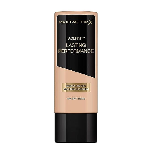 Facefinity Lasting Performance Foundation - 105 Soft Beige by Max Factor for Women - 1.18 oz Foundation-VivaGrace Women