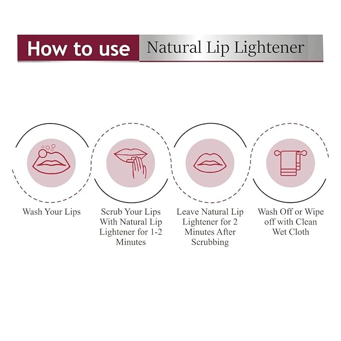 Lip Scrub Balm | Dark Lip Lightener for Women and Men | Dry Lips | Smoker | Chapped Lips | Lipstick Stain Remover | Lip Care, 25 gm-VivaGrace Women