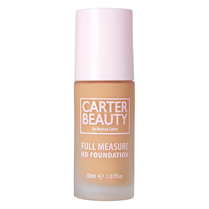 Carter Beauty By Marissa Carter Full Measure HD Foundation, Full Coverage Matte Formula - Water-Based, Soft Skin Perfector - Vegan And Cruelty Free, Paraben And Sulfate Free - Creme Brulee - 1.01 OZ-VivaGrace Women