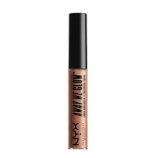 NYX Professional Makeup Away We Glow Liquid Highlighter, Rose Quartz, 0.22 Fluid Ounce-VivaGrace Women