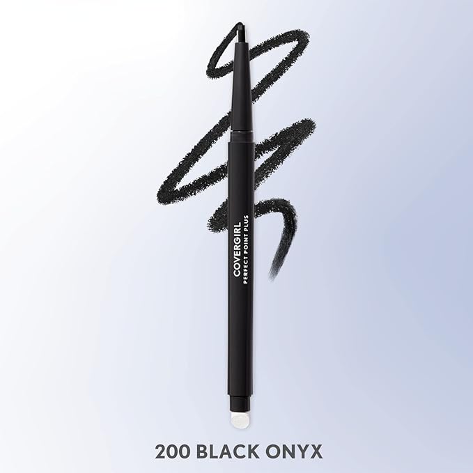 Covergirl Lash Blast Clump Crusher Mascara, Very Black & Perfect Point Plus Eyeliner Pencil, Black Onyx