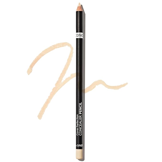 THESAEM Cover Perfection Concealer Pencil – Non Comedogenic spot Eraser - Conceal Blemish,Aging Spot,Acne&Freckle – Multi-Use Under Eye Concealer for Dark Circle,1.4g (0.5 Ice Beige)-VivaGrace Women