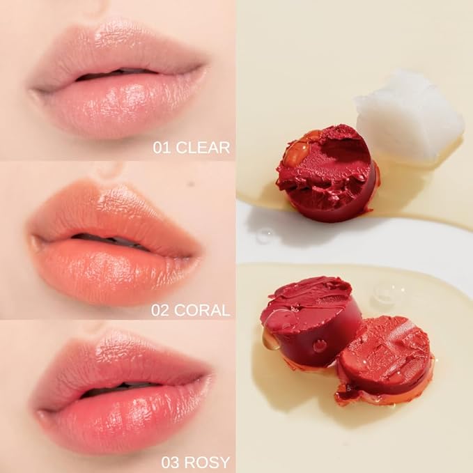 Smooth Butter Lip Balm 0.14 oz – Super Moisturizing Butter Lip Balm, Lip Repair & Care, Natural Color with Vegetable Wax, Shea Butter, All Day Hydration, Soothe Dry Chapped Lips (02 CORAL)-VivaGrace Women