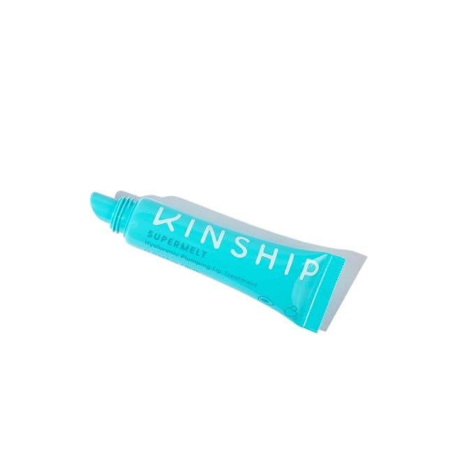 Kinship Supermelt Lip Plumping Jelly Mask - Moisturizing Daily Lip Treatment + Hyaluronic Acid - Hydrating + Exfoliating Lip Gloss - Soft, Smooth, Plump - Quick Melting Balm - Soothe Dry Lips (.3 oz)-VivaGrace Women
