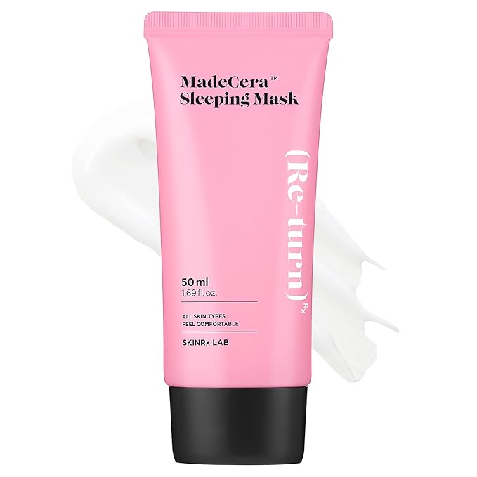 SKINRxLAB Made Cera Sleeping Mask 50ml (1.69 fl.oz.) - Moisturizing and Relaxing Face Overnight Mask Cream with Ceramide, Cica and Rosemary Extract, Night Sleep Mask for Enhancing Dull and Flaky Skin-VivaGrace Women