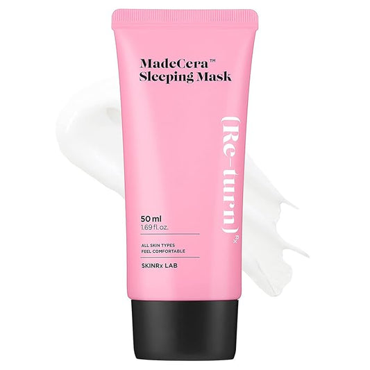 SKINRxLAB Made Cera Sleeping Mask 50ml (1.69 fl.oz.) - Moisturizing and Relaxing Face Overnight Mask Cream with Ceramide, Cica and Rosemary Extract, Night Sleep Mask for Enhancing Dull and Flaky Skin-VivaGrace Women