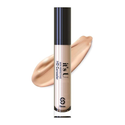 Sistar it's U Skin Perfecting HD Concealer Full Coverage Lightweight Long Lasting Correcting Liquid Contour Cover Masker Makeup 5 ml / 0.17 fl. oz (Light)-VivaGrace Women