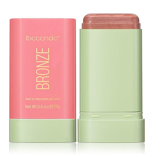 Multi-Use Makeup Blush Stick, Cream Blush Stick, Tinted Solid Moisturizer Stick for Cheek & Eyes & Lips, Waterproof Natural Nude Makeup, Suitable for All Skin (1#Warm Glow)-VivaGrace Women