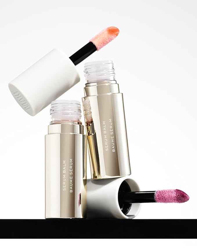 MAKE Serum Balm – Hydrating Lip Oil Treatment – Softening, Smoothing and Plumping Lip Cream – All Day Comfort, Gloss and Shine, Nude Nova 0.15 Oz-VivaGrace Women