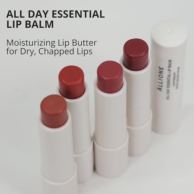 All Day Essential Tinted Lip Balm 04 Allure Rose | Natural Gloss Balm, Moisturizing Lip Care, Deep Nourishing Plant-Based Chapstick, Lasting Hydration Lip Butter for Dry Cracked Chapped Lips-VivaGrace Women