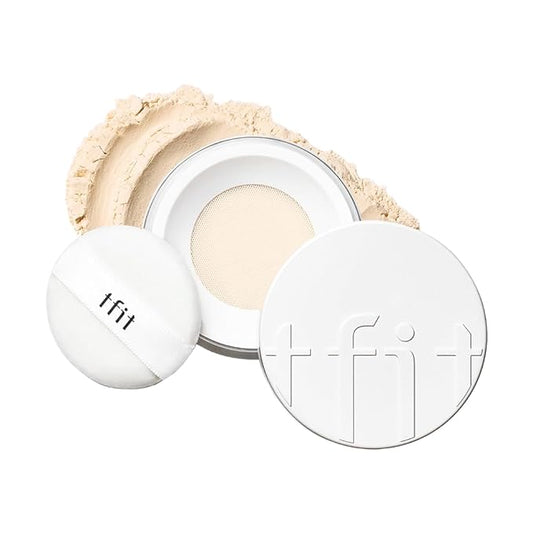 Translucent Set Finishing Powder - Sebum Control Face Loose Powder, Matte & Silky Finish, Lightweight, Long-lasting, Korean Makeup, 0.24 Oz. (02 Skin Beige, 0.24 Oz.)-VivaGrace Women